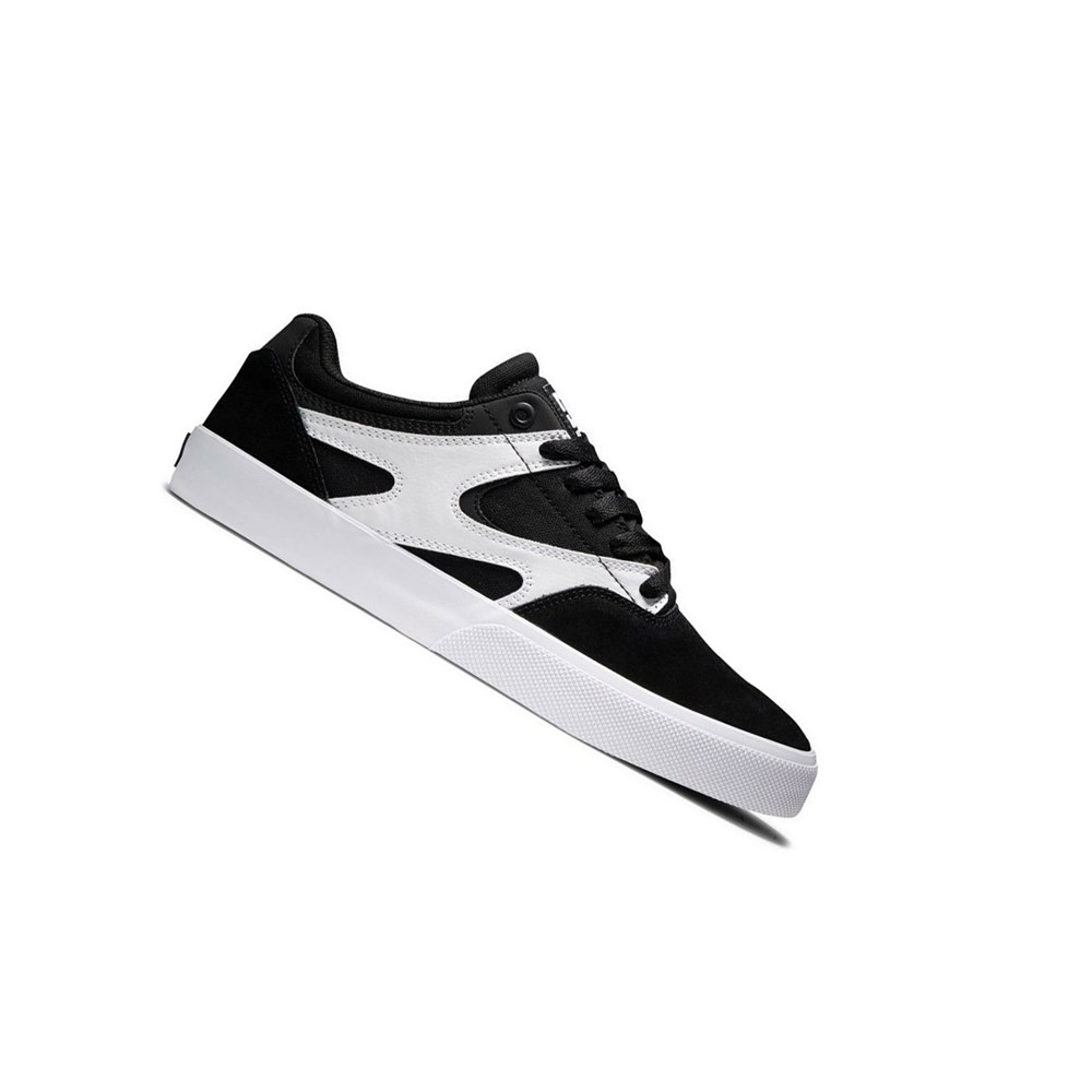 Homme Black White Basket DC Kalis Vulc - france QUR-5726431