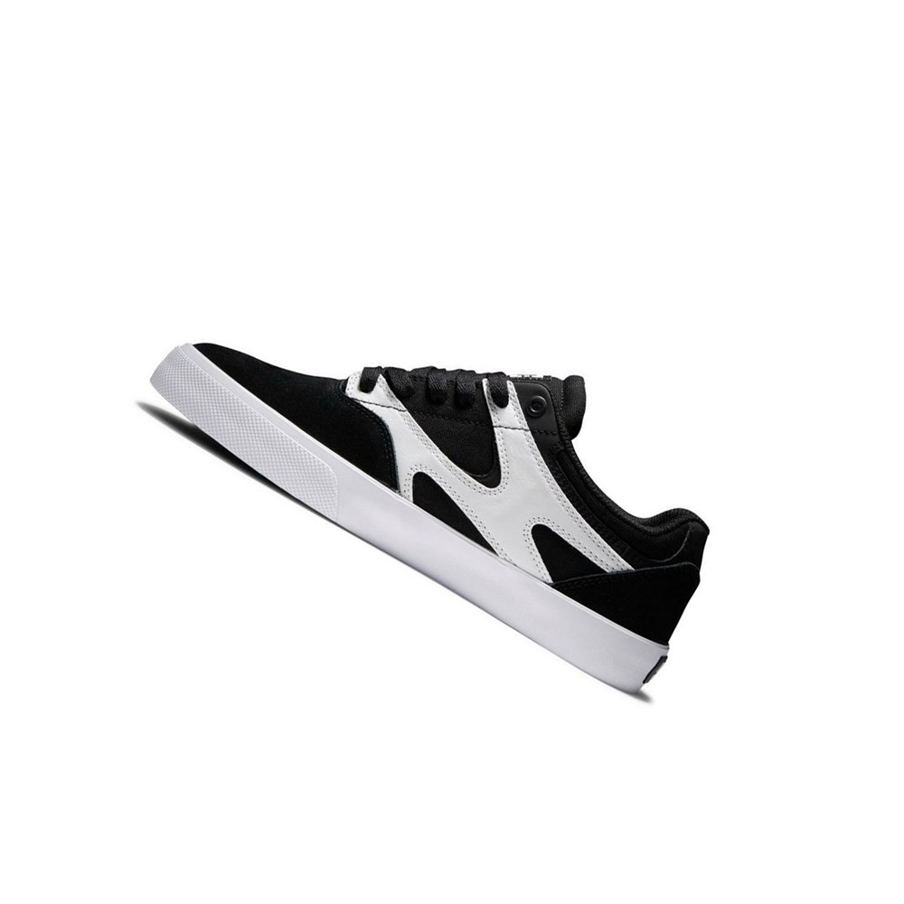 Homme Black White Basket DC Kalis Vulc - france QUR-5726431