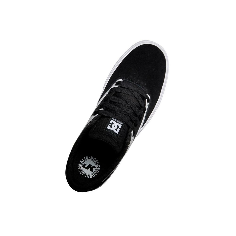 Homme Black White Basket DC Kalis Vulc - france QUR-5726431