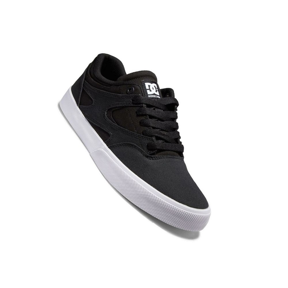 Homme Black White Basket DC Kalis Vulc - france KLM-2777112