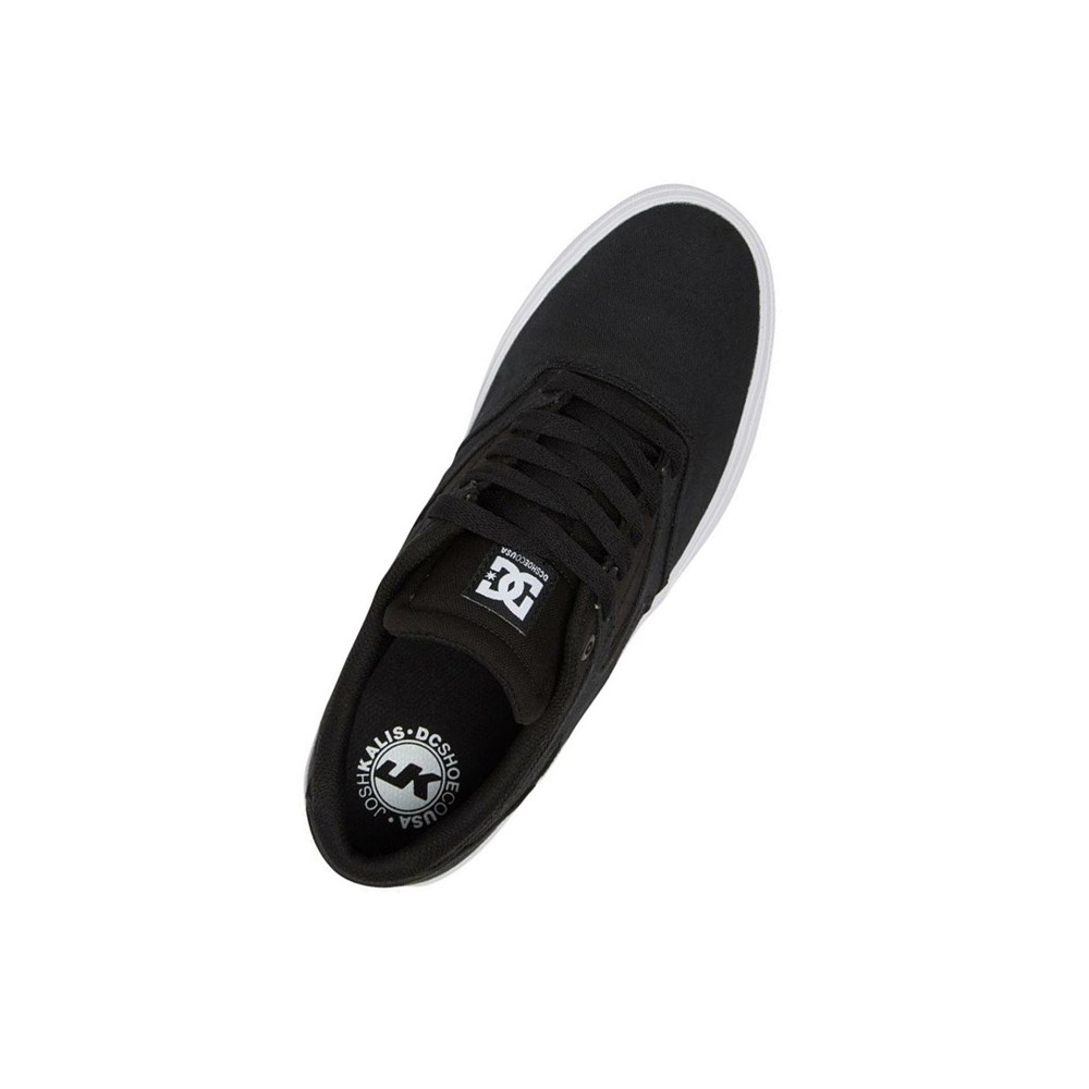 Homme Black White Basket DC Kalis Vulc - france KLM-2777112