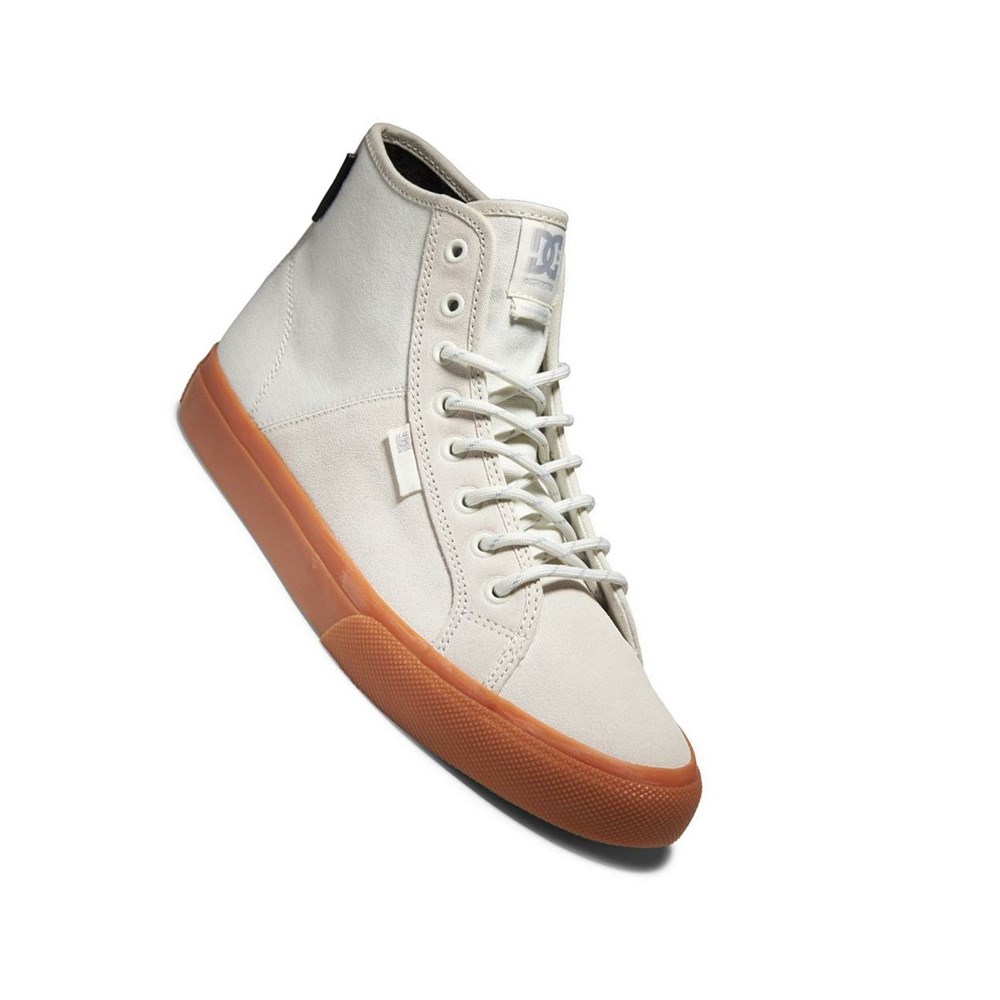 Homme Blanche Basket DC Manual HI High-Top - france SLY-1745014