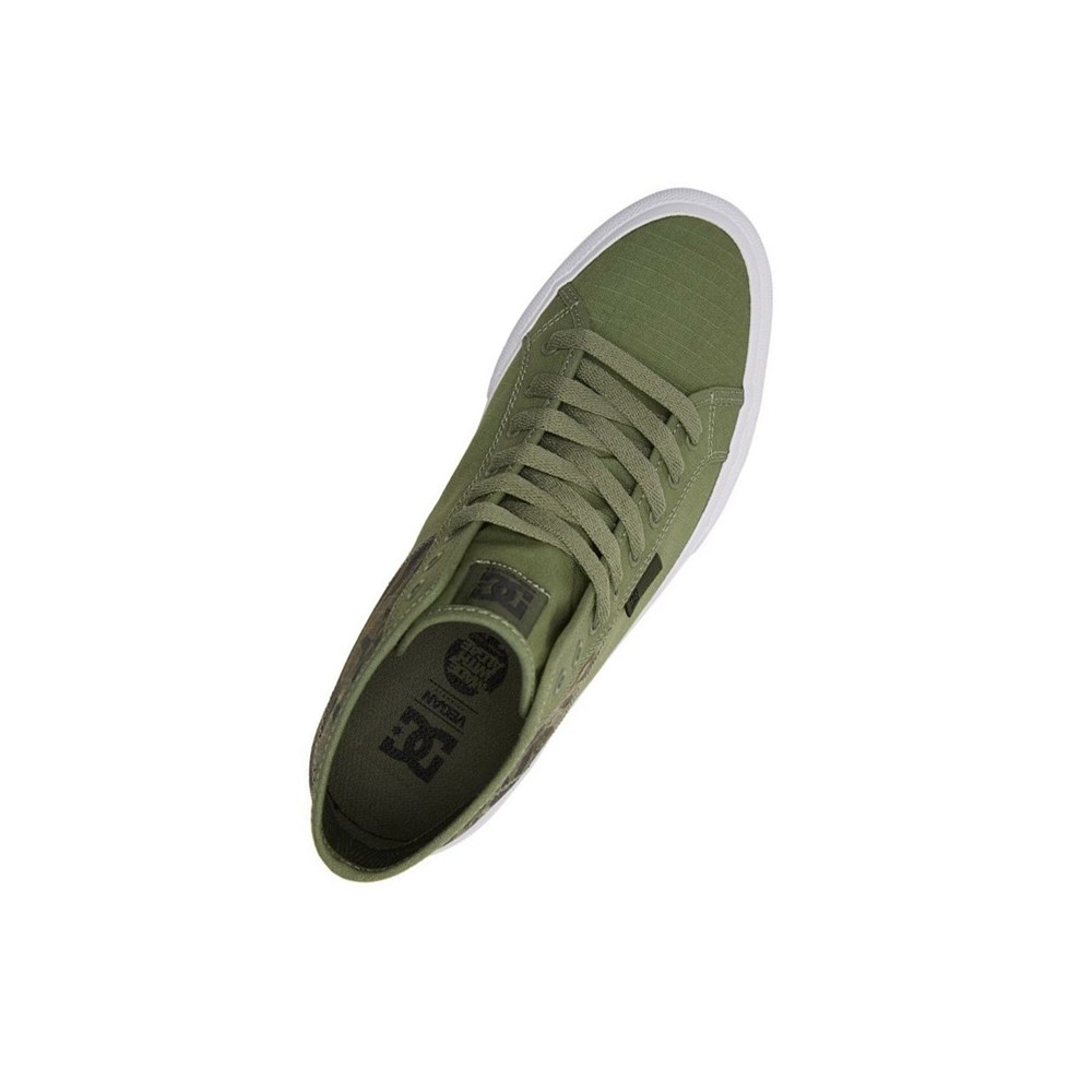 Homme Vert Olive Camouflage Basket DC Manual HI Textile High-Top - france AAG-4827122