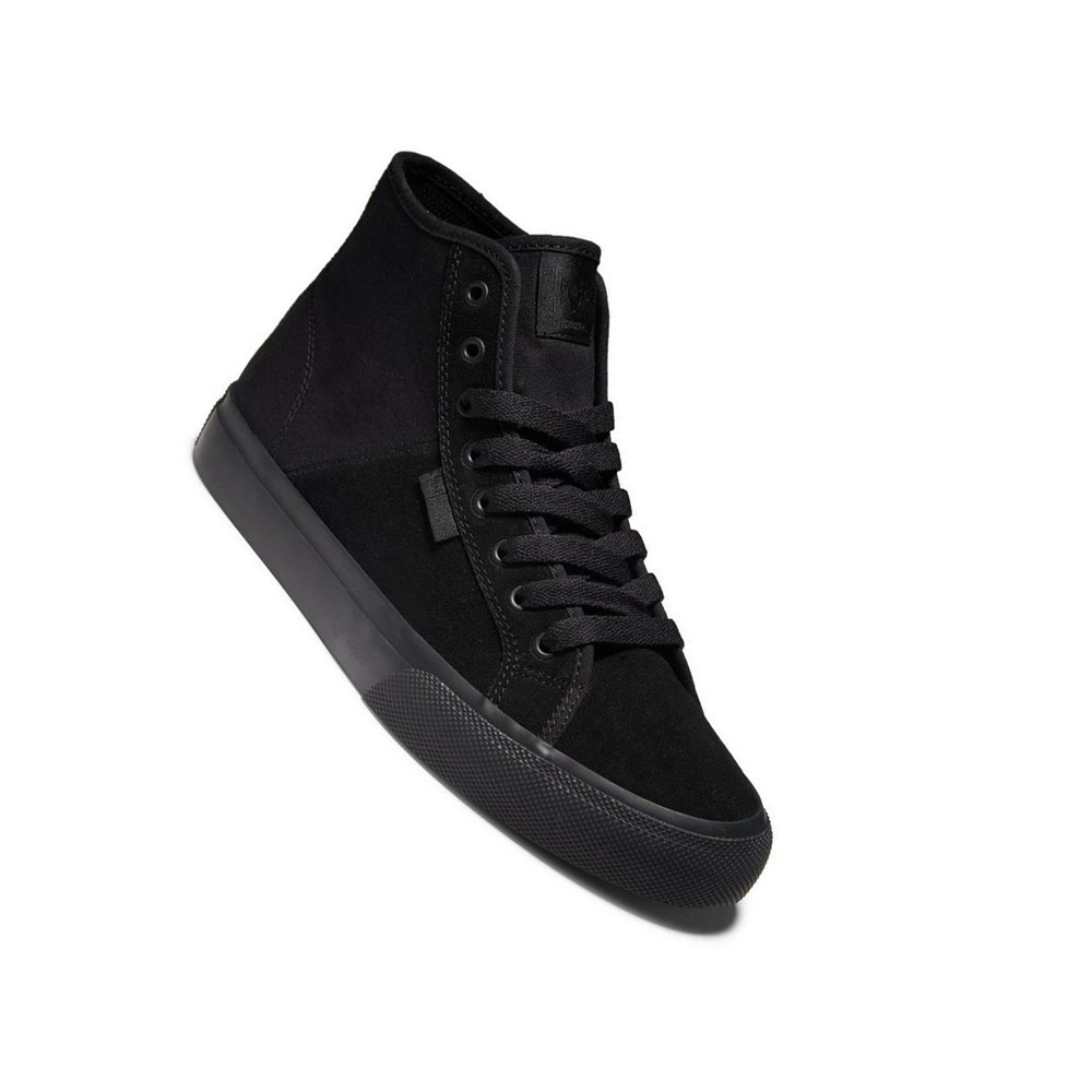 Homme Black Black Basket DC Manual High Top Suede - france TVD-9622708