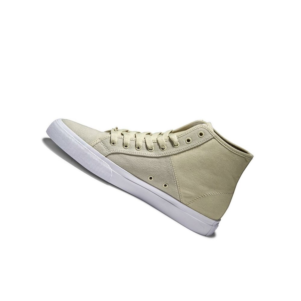 Homme Vert Olive Basket DC Manual High Top Textile Abacá - france XXA-0053580