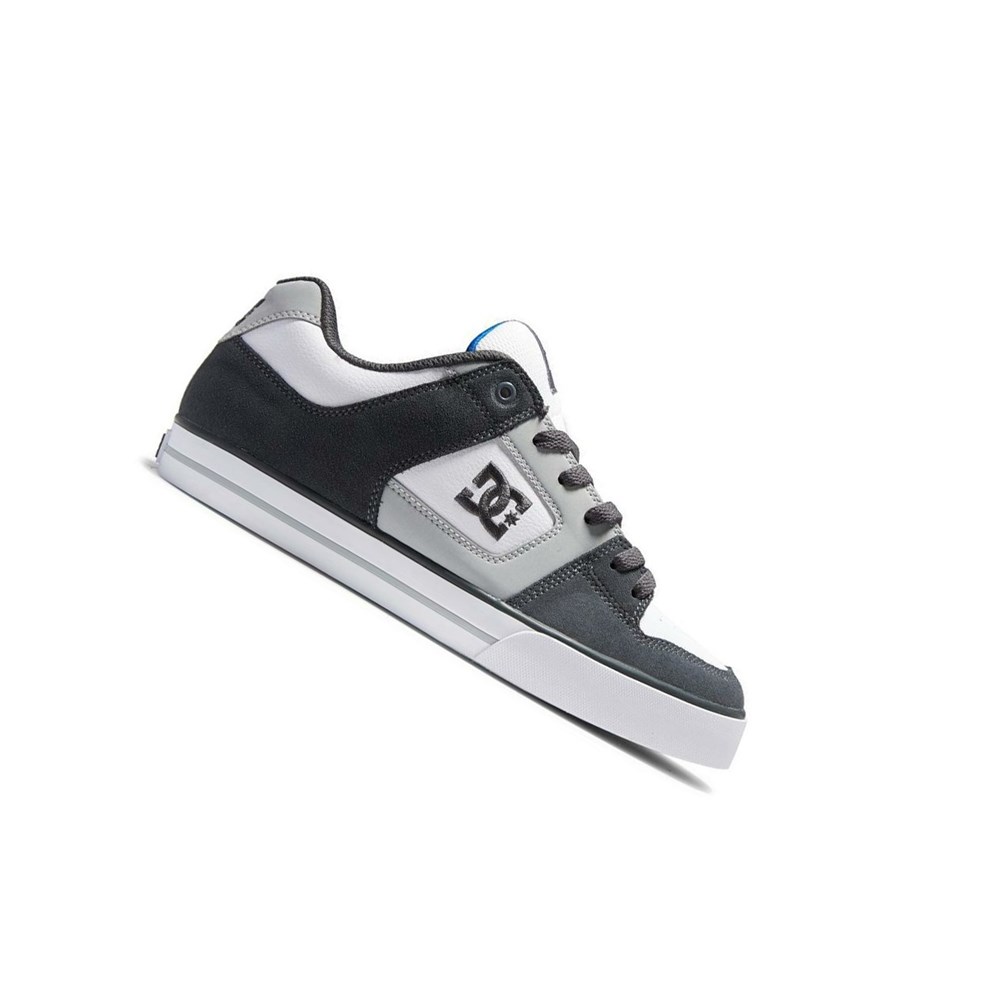 Homme Grey White Blue Basket DC Pure - france RLL-1837032