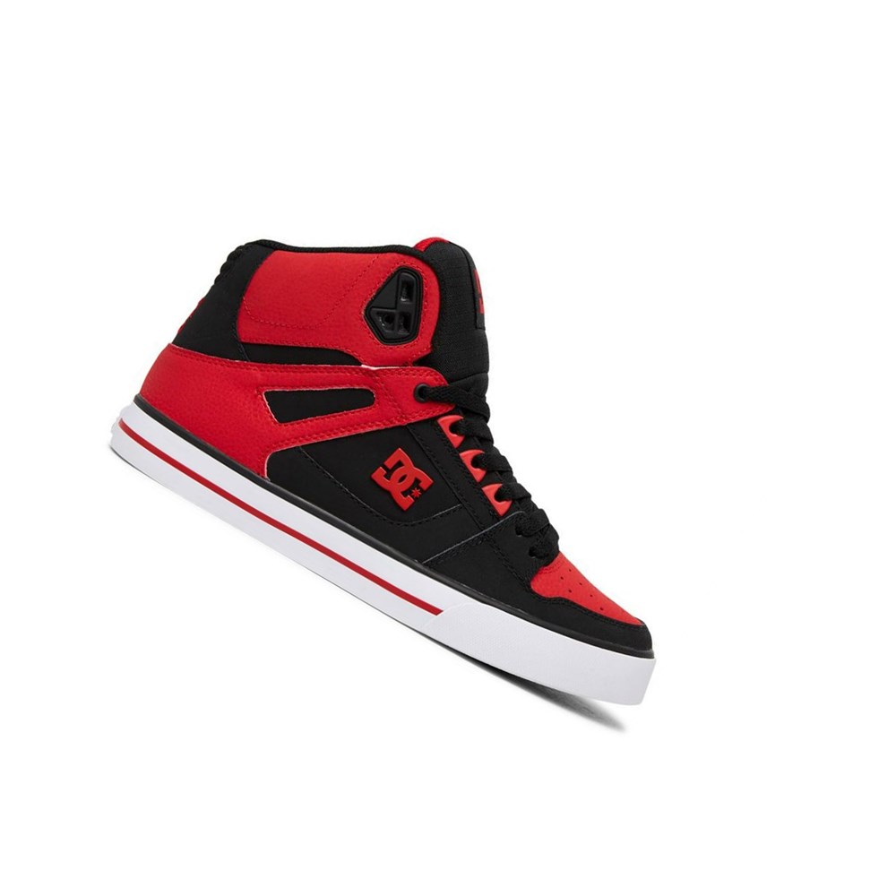 Homme Red White Black Basket DC Pure - france ELP-1821260