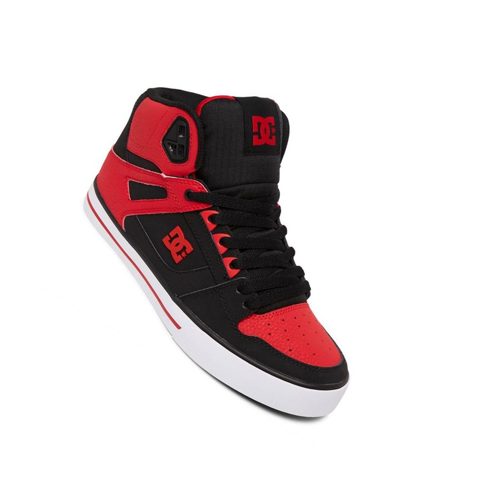 Homme Red White Black Basket DC Pure - france ELP-1821260