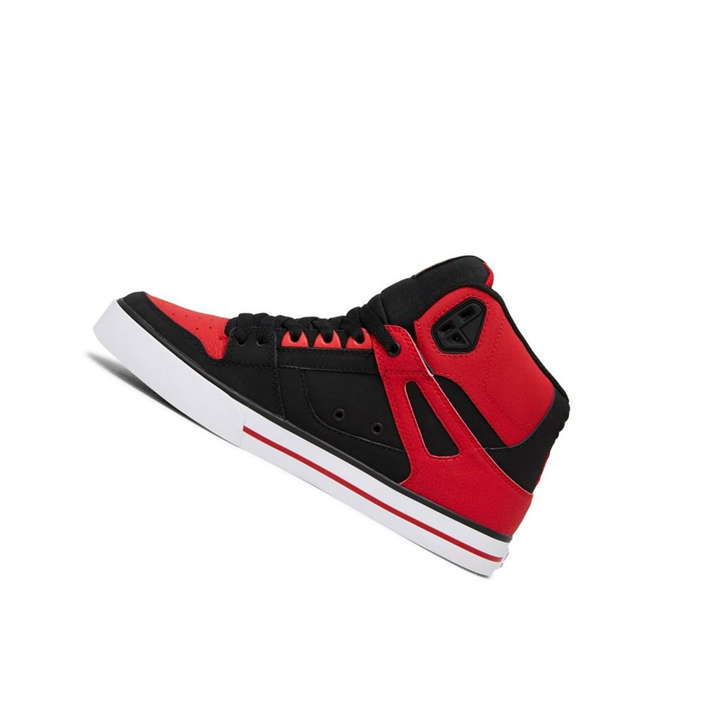 Homme Red White Black Basket DC Pure - france ELP-1821260