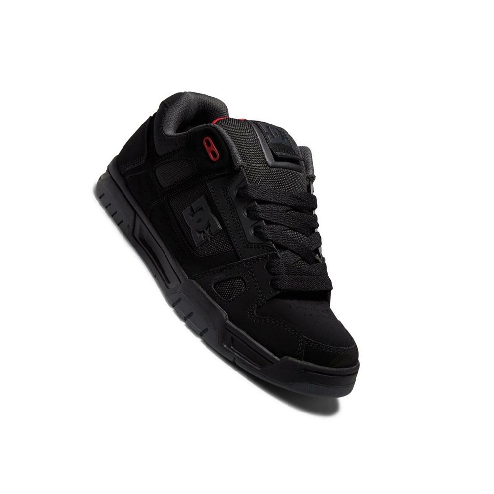 Homme Black Grey Red Basket DC Stag - france MJZ-3489938