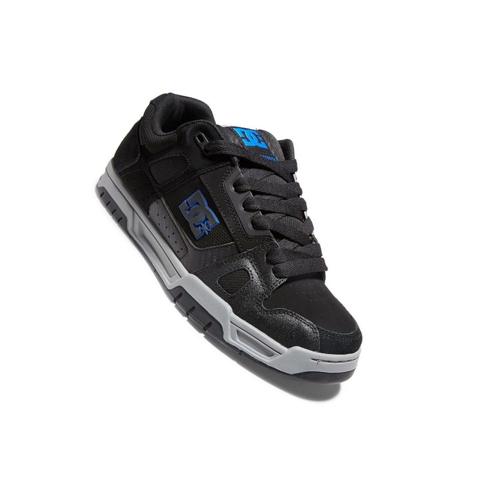 Homme Black Grey Blue Basket DC Stag - france MEI-9659455