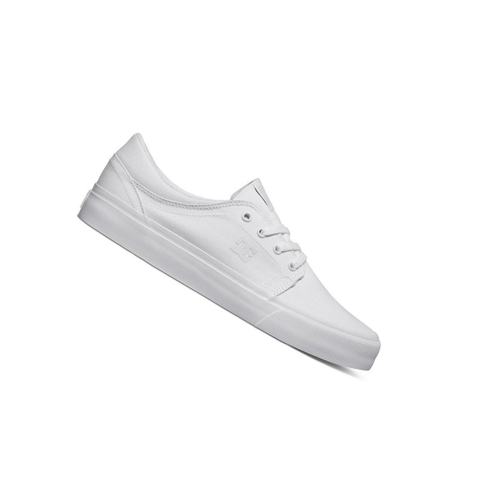 Homme White White Basket DC Trase Canvas - france AQH-4277457