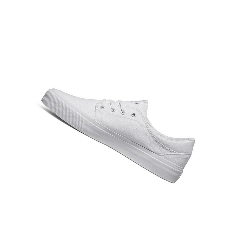 Homme White White Basket DC Trase Canvas - france AQH-4277457