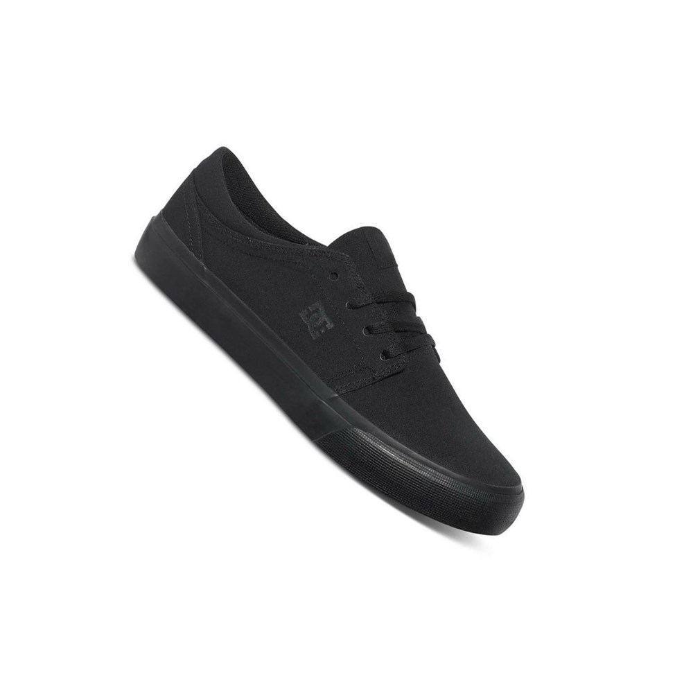 Homme Black Black Basket DC Trase Canvas - france UVI-3638407