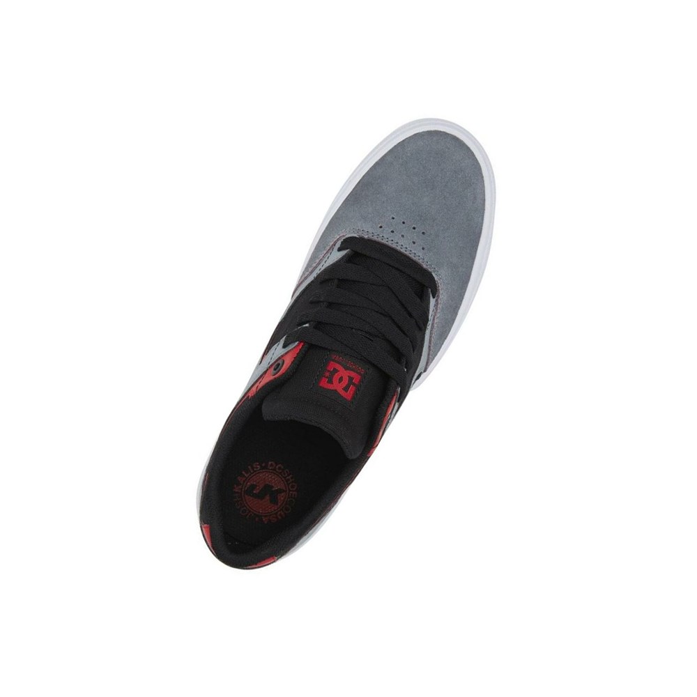 Homme Black Grey Red Botte Hiver DC Kalis Vulc - france WOM-7927228