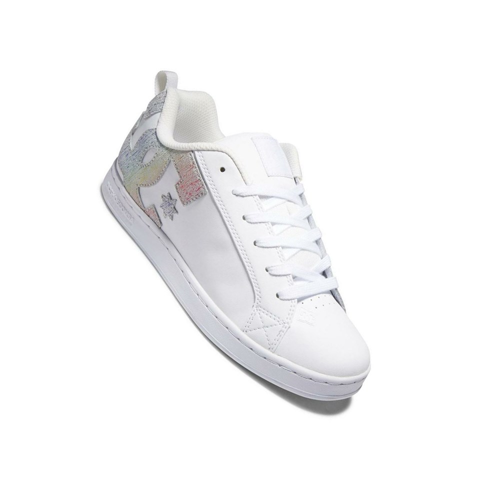 Femme White Multicolor Essentials DC Court Graffik - france QOU-1421916