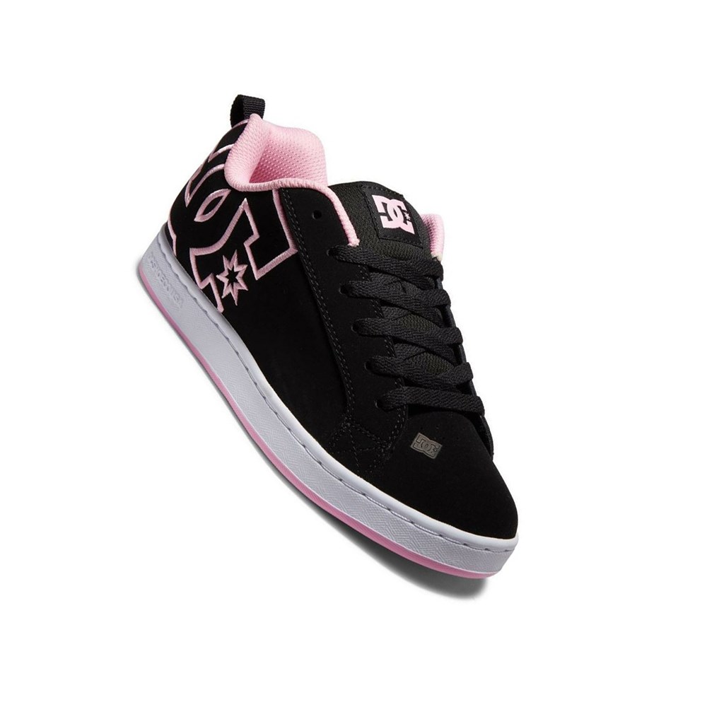 Femme Black White Pink Essentials DC Court Graffik - france FXD-0765813