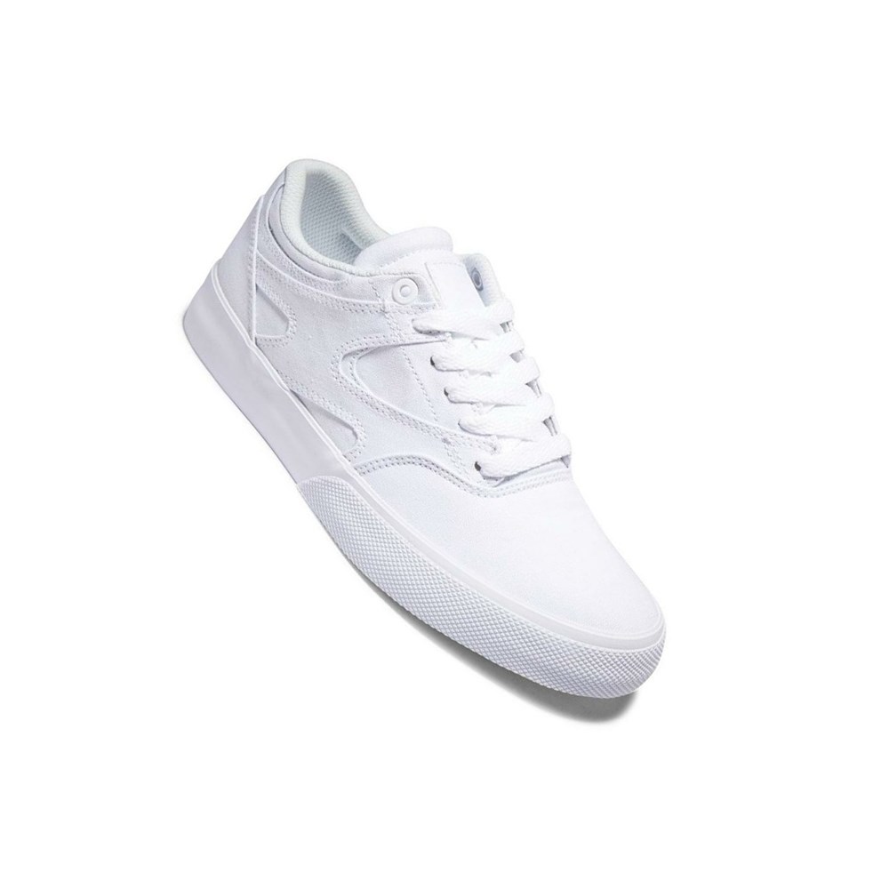 Femme Blanche Chaussure Skate DC Kalis Vulc - france ETW-7288552