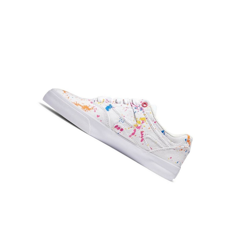 Femme Blanche Chaussure Skate DC Kalis Vulc - france EDL-6004773