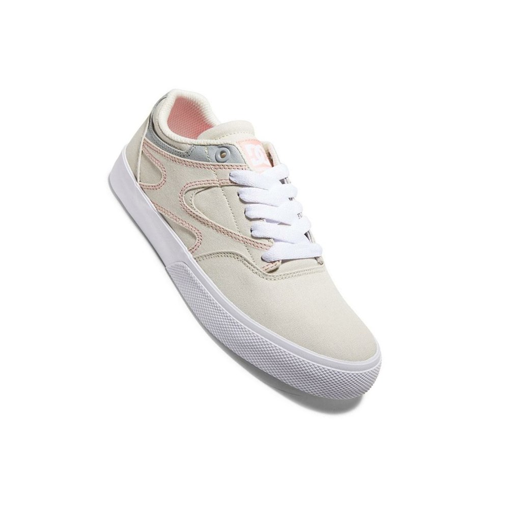 Femme Grey Pink Chaussure Skate DC Kalis Vulc - france DJP-8275339