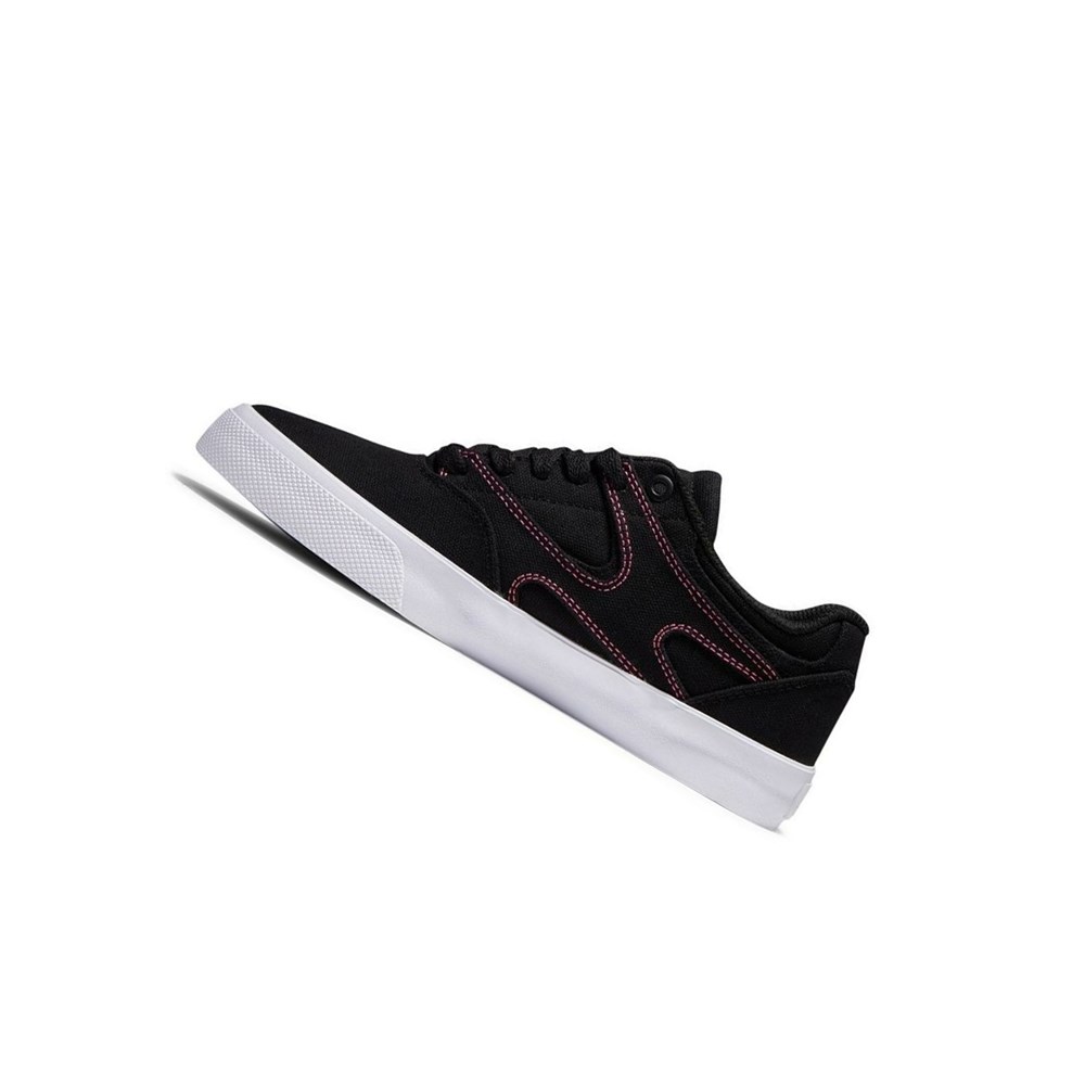 Femme Black Pink Chaussure Skate DC Kalis Vulc - france ZOF-9902235