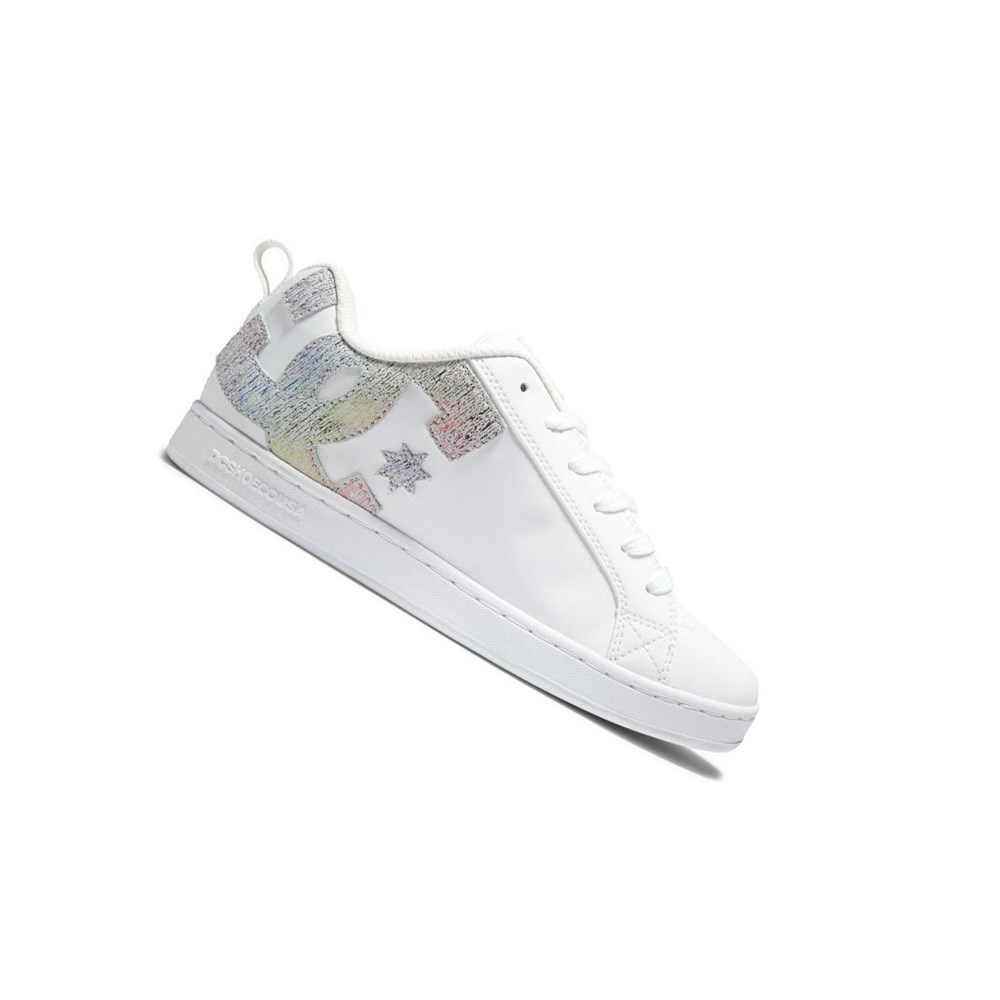 Femme White Multicolor Basket DC Court Graffik - france QIR-8091910