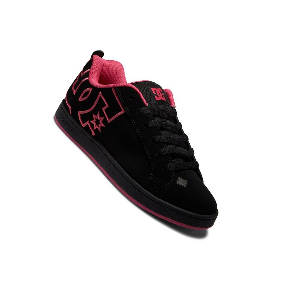 Femme Black Pink Basket DC Court Graffik - france HVF-2199692