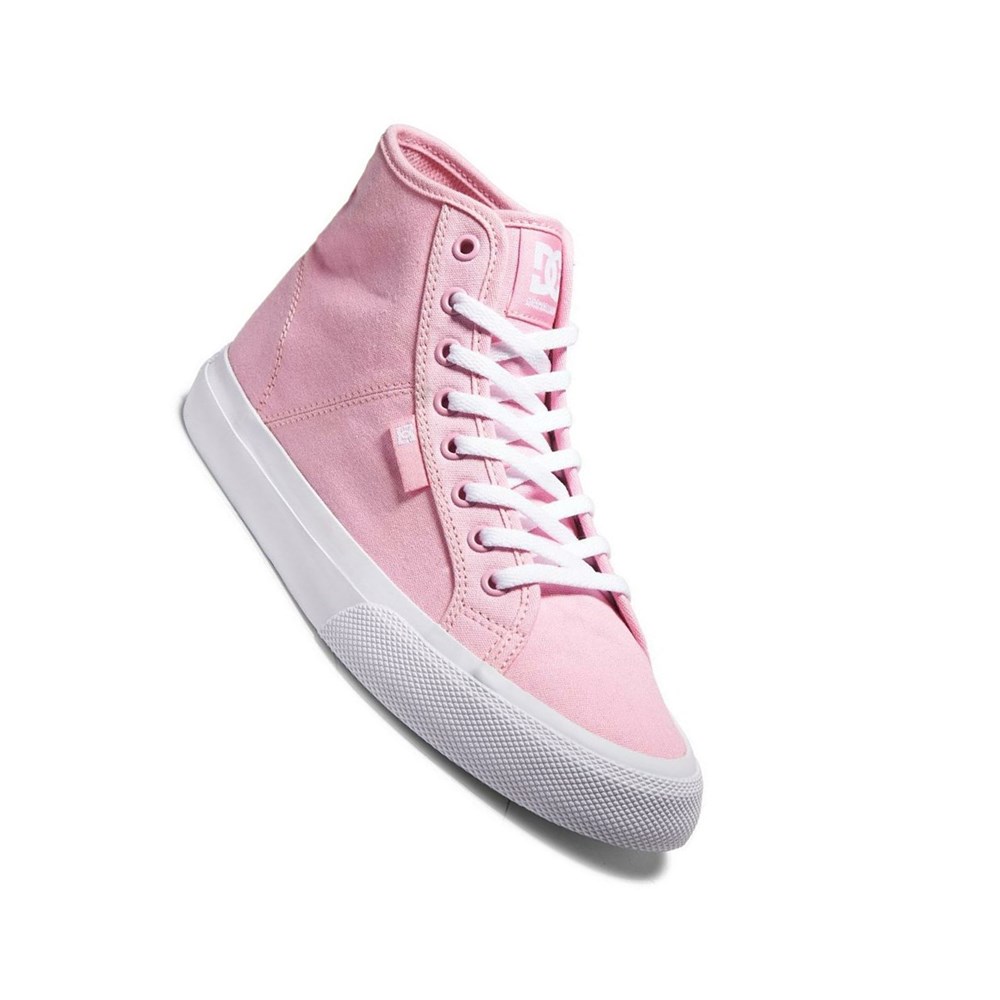 Femme Rose Basket DC Manual HI High Top - france NFH-3959788