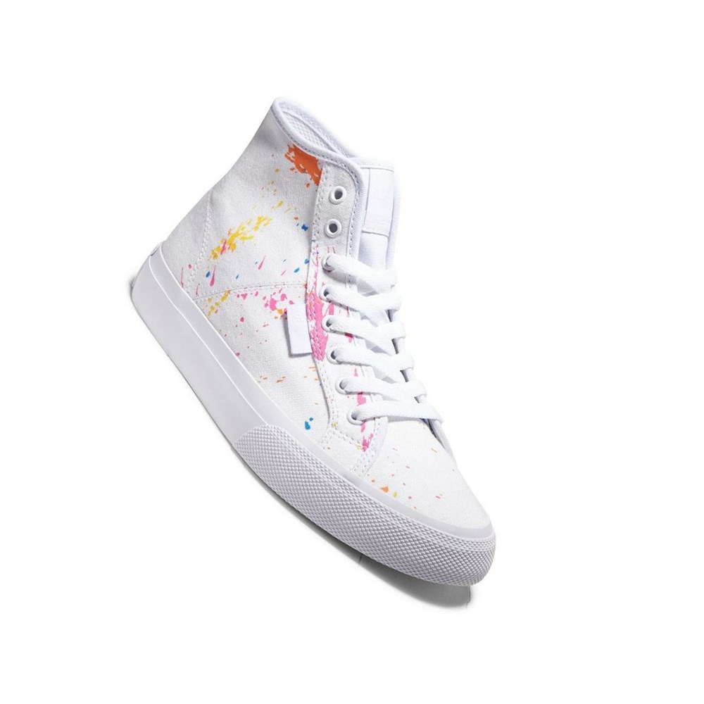 Femme Blanche Basket DC Manual High-Top - france NBP-6969861