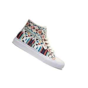 Femme Blanche Basket DC Manual High-Top - france QCW-0808250