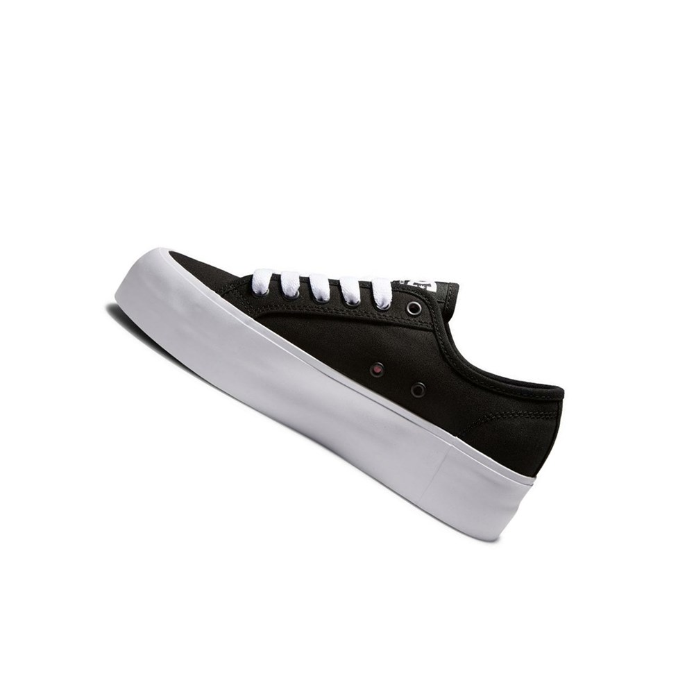 Femme Black White Basket DC Manual Platform - france CST-1329878