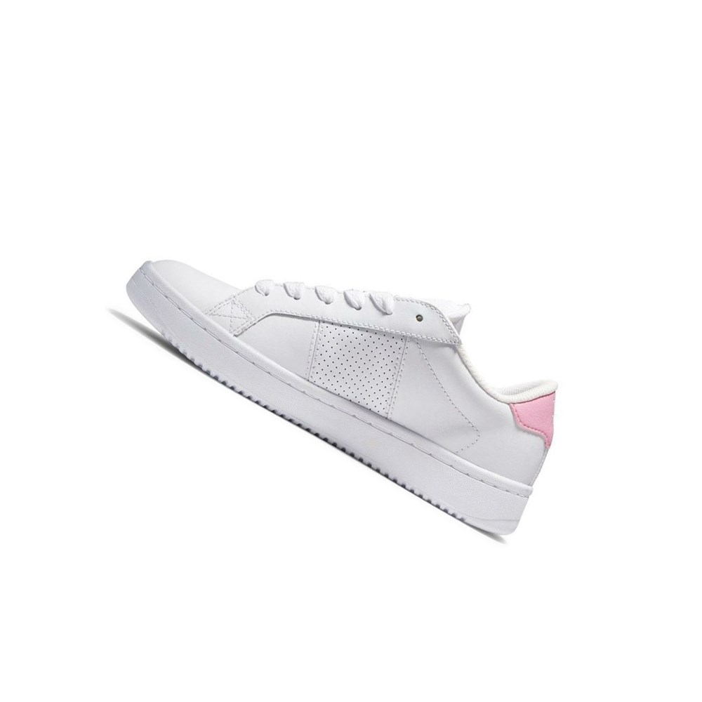 Femme White Pink White Basket DC Striker - france CQL-0993033