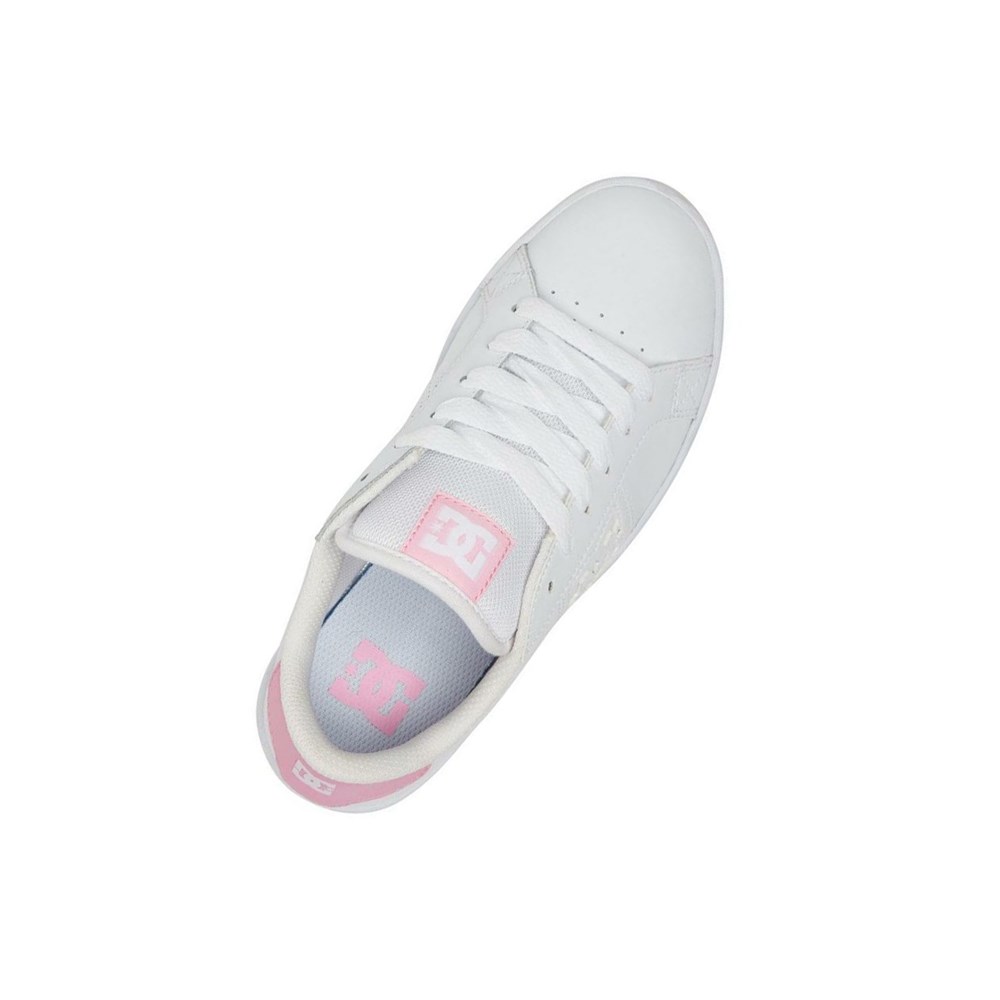 Femme White Pink White Basket DC Striker - france CQL-0993033