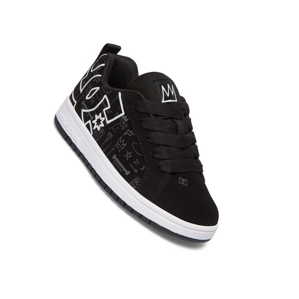 Enfant Black Grey Essentials DC Basquiat Court Graffik - france SXJ-9760135