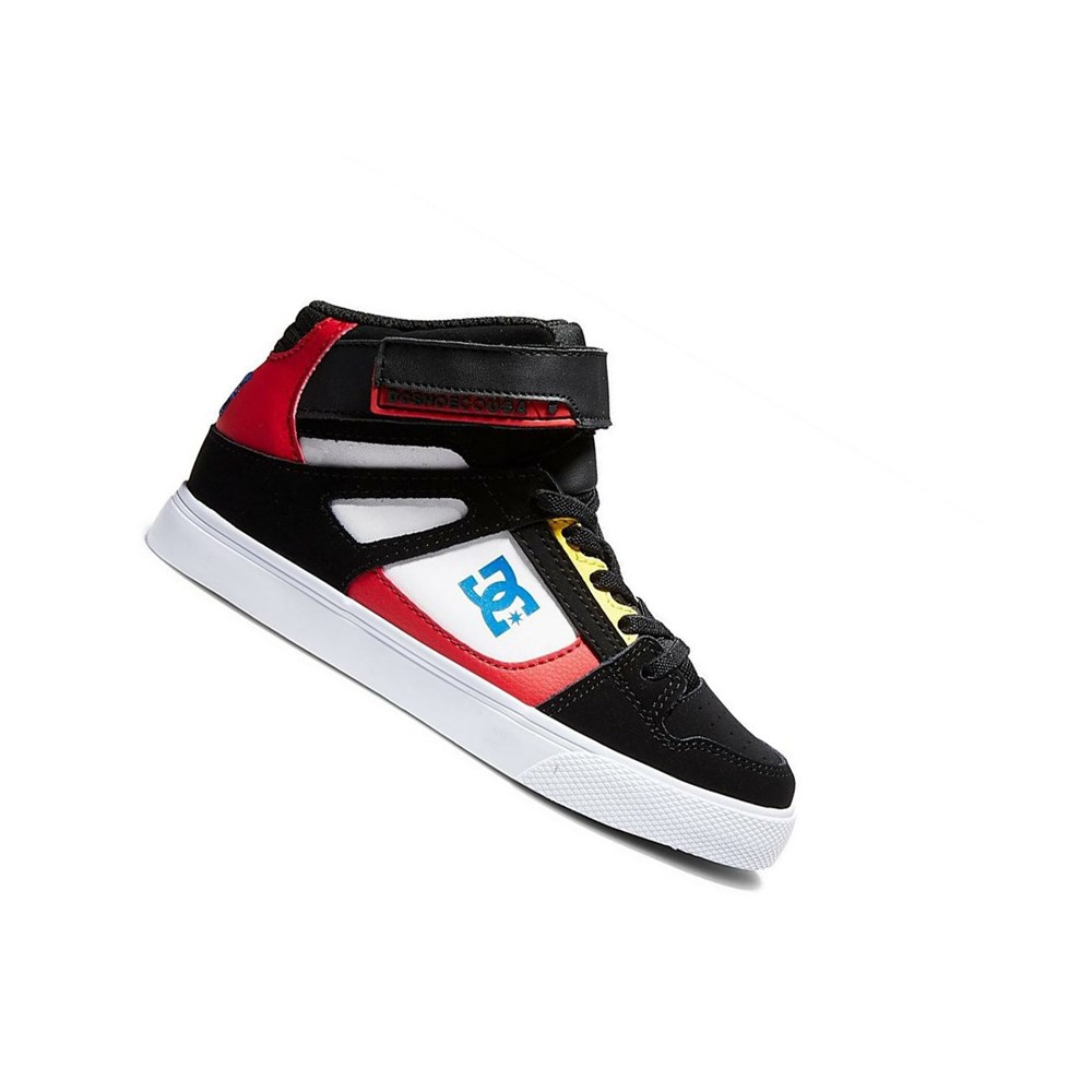 Enfant Black White Red Essentials DC Pure High Elastic Lace High-Top - france RMO-3640601