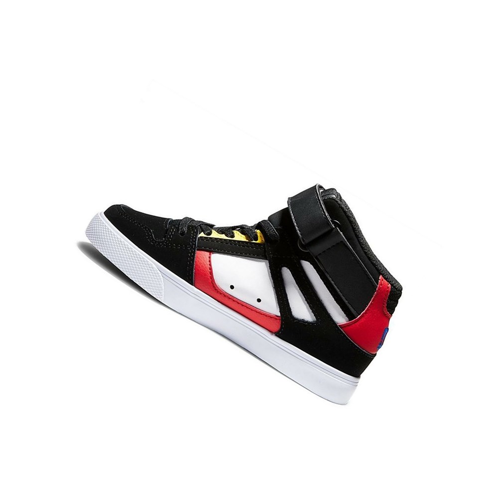 Enfant Black White Red Essentials DC Pure High Elastic Lace High-Top - france RMO-3640601