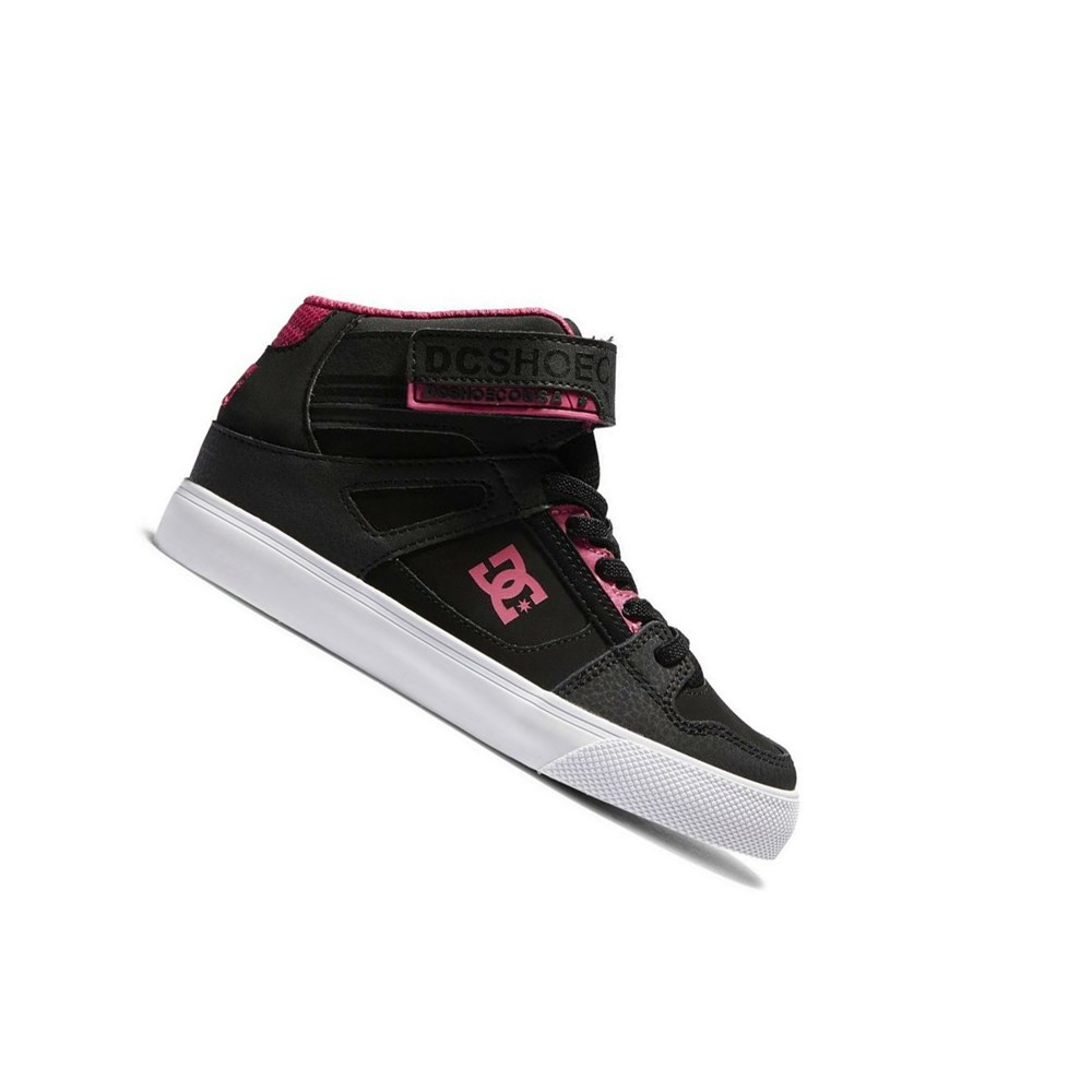 Enfant Black Pink Black Essentials DC Pure High Elastic Lace High-Top - france MAQ-5630194