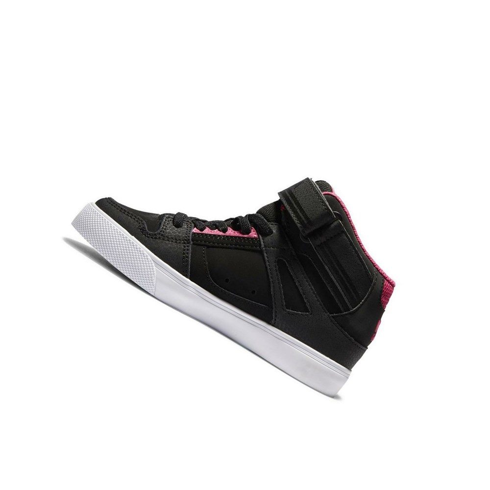 Enfant Black Pink Black Essentials DC Pure High Elastic Lace High-Top - france MAQ-5630194