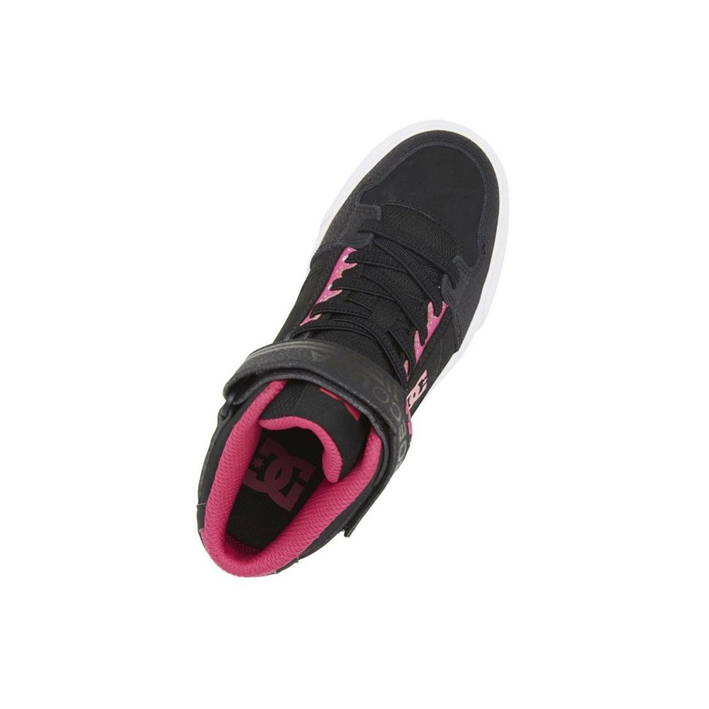 Enfant Black Pink Black Essentials DC Pure High Elastic Lace High-Top - france MAQ-5630194