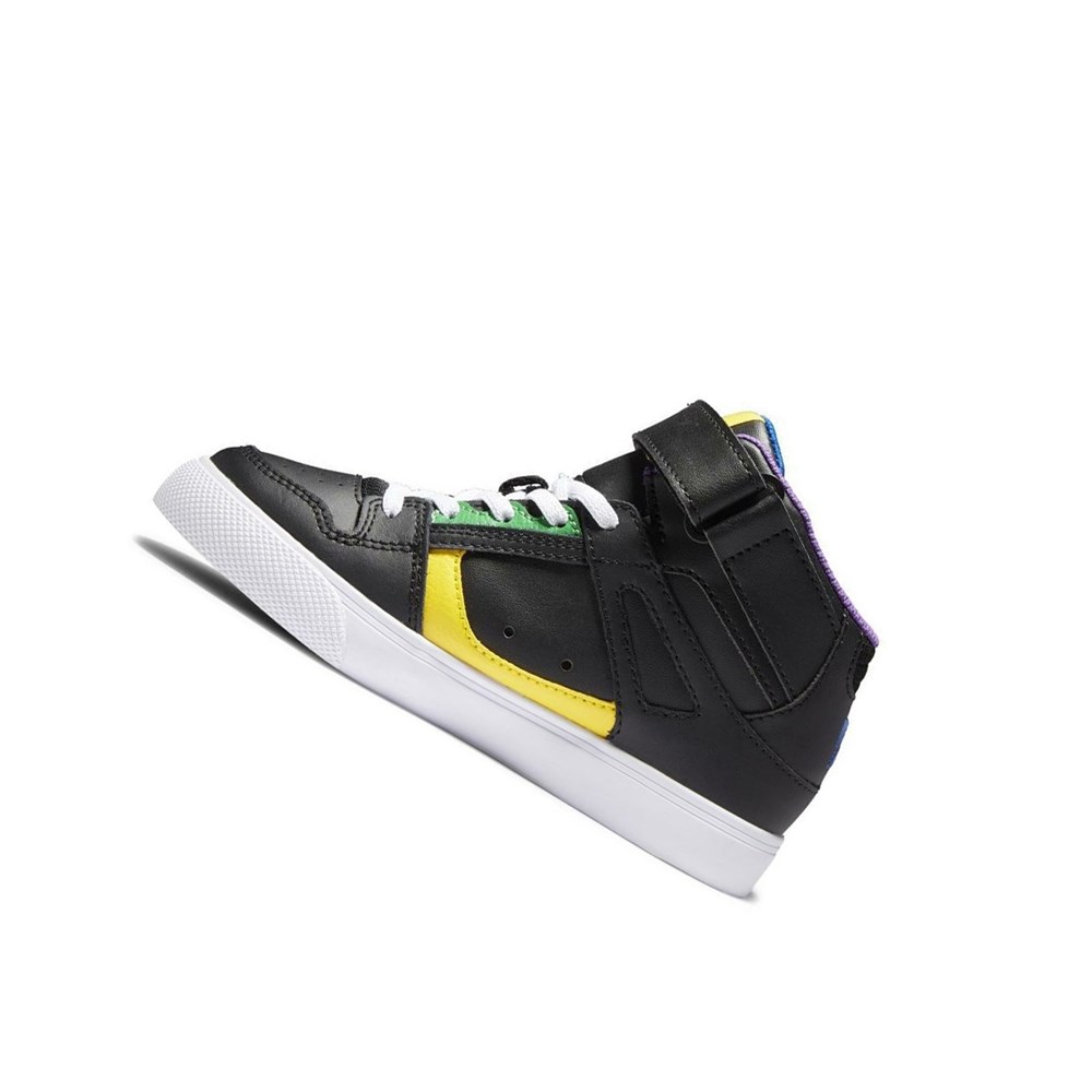 Enfant Black Multicolor Essentials DC Pure High Elastic Lace High-Top - france ZBY-3599180