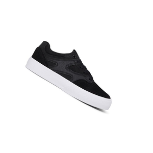 Enfant Black White Chaussure Skate DC Kalis Vulc - france TPD-4100806