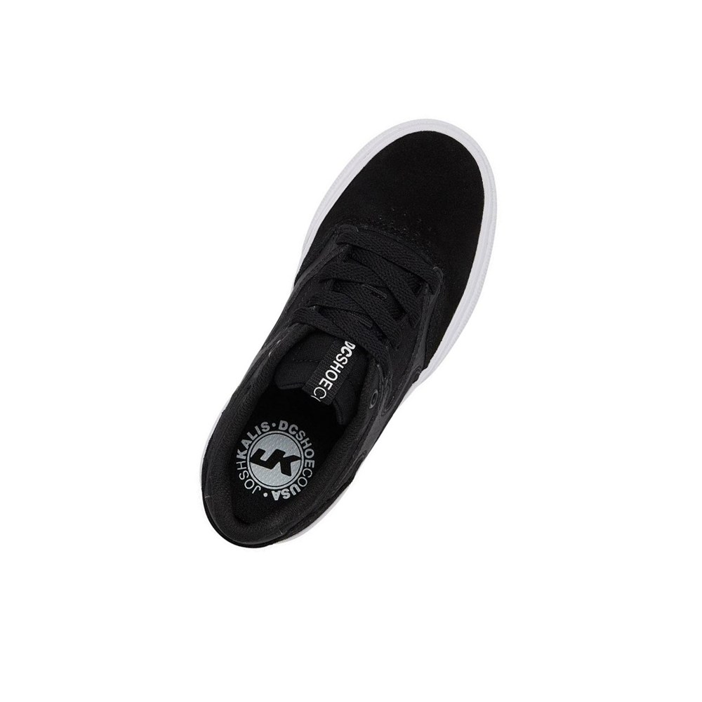 Enfant Black White Chaussure Skate DC Kalis Vulc - france TPD-4100806