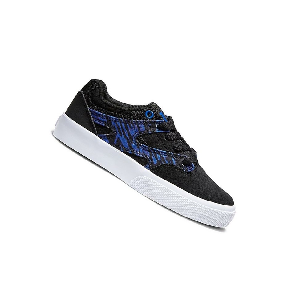 Enfant Black Royal Red Chaussure Skate DC Kalis Vulc - france LSP-9507797