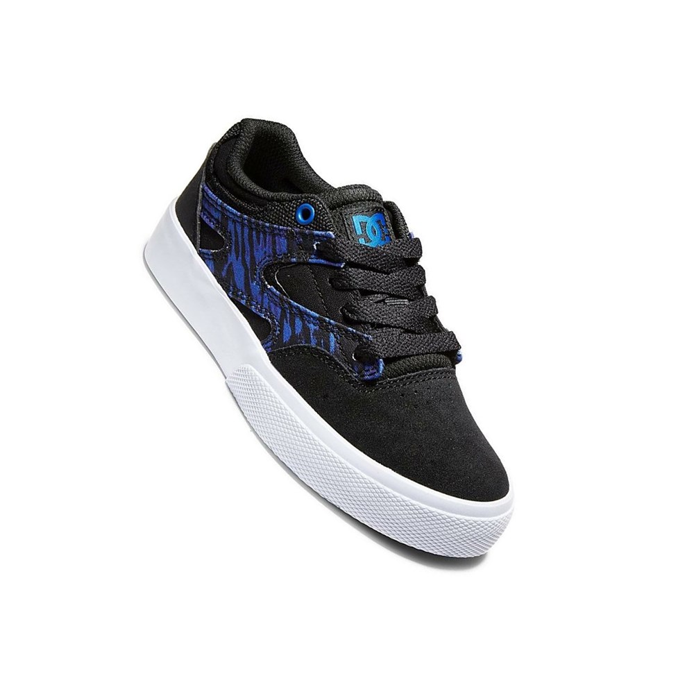 Enfant Black Royal Red Chaussure Skate DC Kalis Vulc - france LSP-9507797