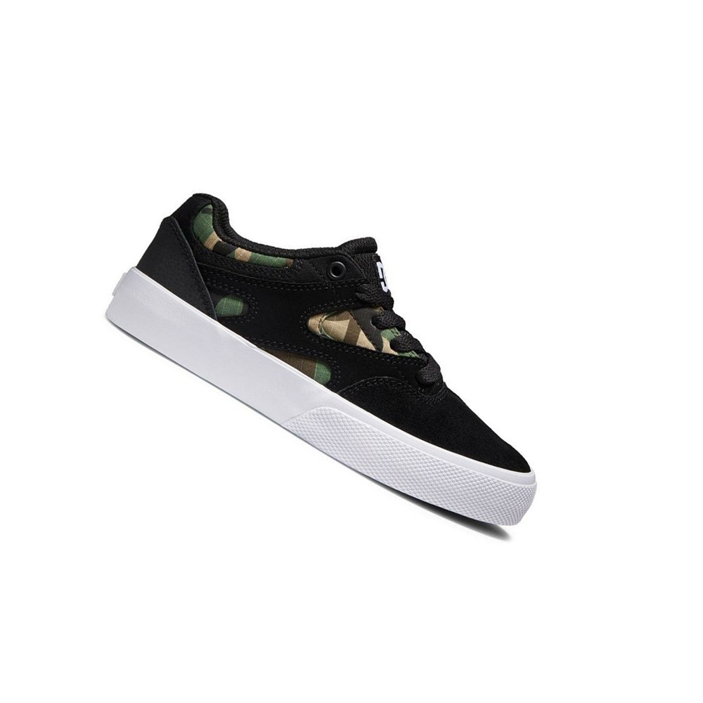 Enfant Black Camo Chaussure Skate DC Kalis Vulc - france YQA-0656859