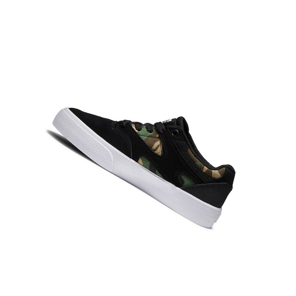 Enfant Black Camo Chaussure Skate DC Kalis Vulc - france YQA-0656859