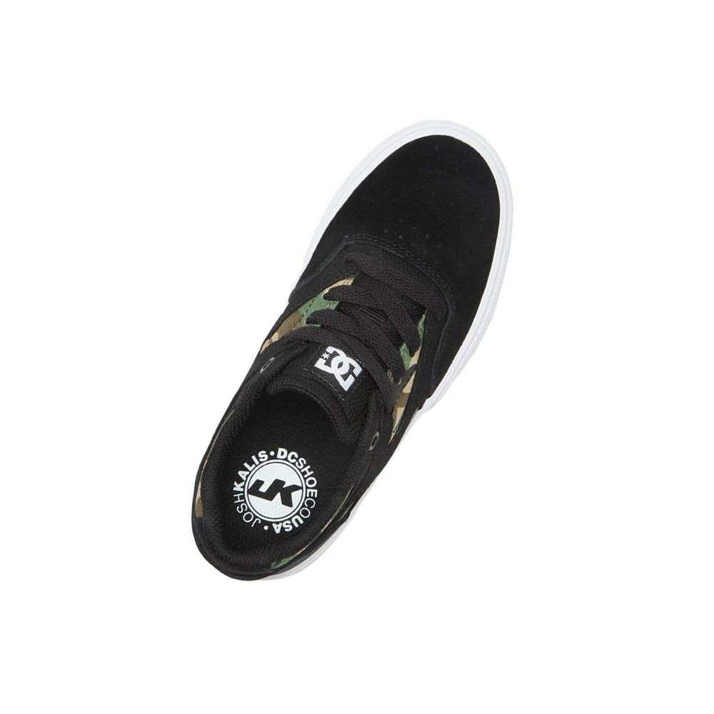 Enfant Black Camo Chaussure Skate DC Kalis Vulc - france YQA-0656859