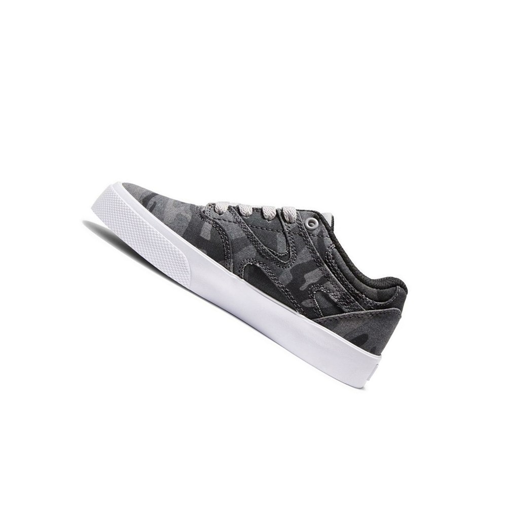 Enfant Noir Camouflage Chaussure Skate DC Kalis Vulc - france BVT-9671934