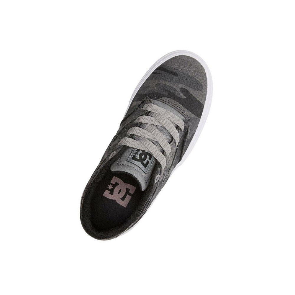 Enfant Noir Camouflage Chaussure Skate DC Kalis Vulc - france BVT-9671934