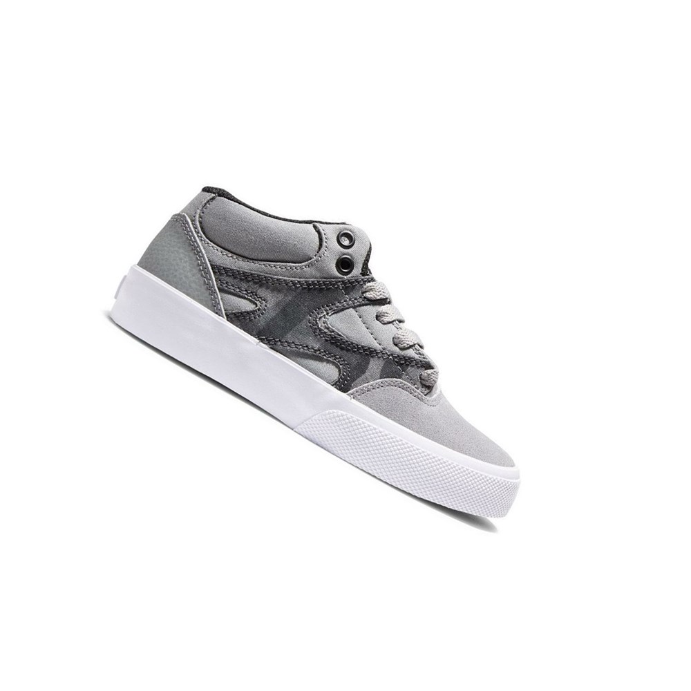 Enfant Noir Camouflage Chaussure Skate DC Kalis Vulc Mid - france JEC-7718695